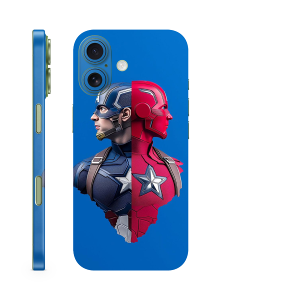Captain America Split Design Phone Case