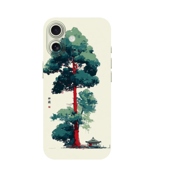 Stylish Phone Case with Artistic Tree Design